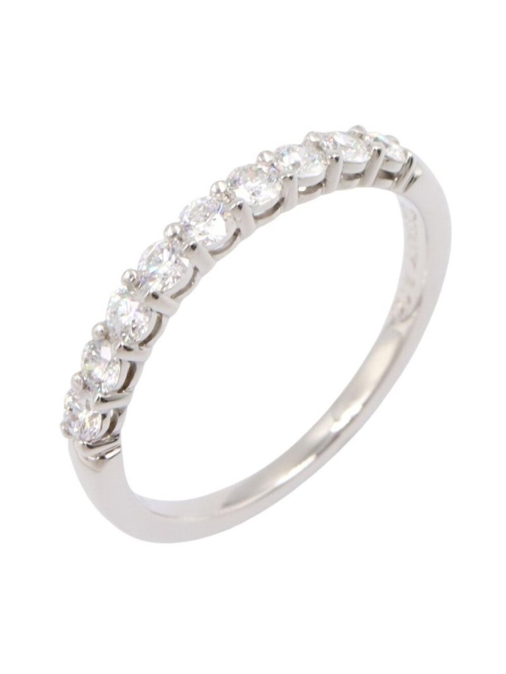 Tiffany & Co Ring Forever Band Diamond Platinum